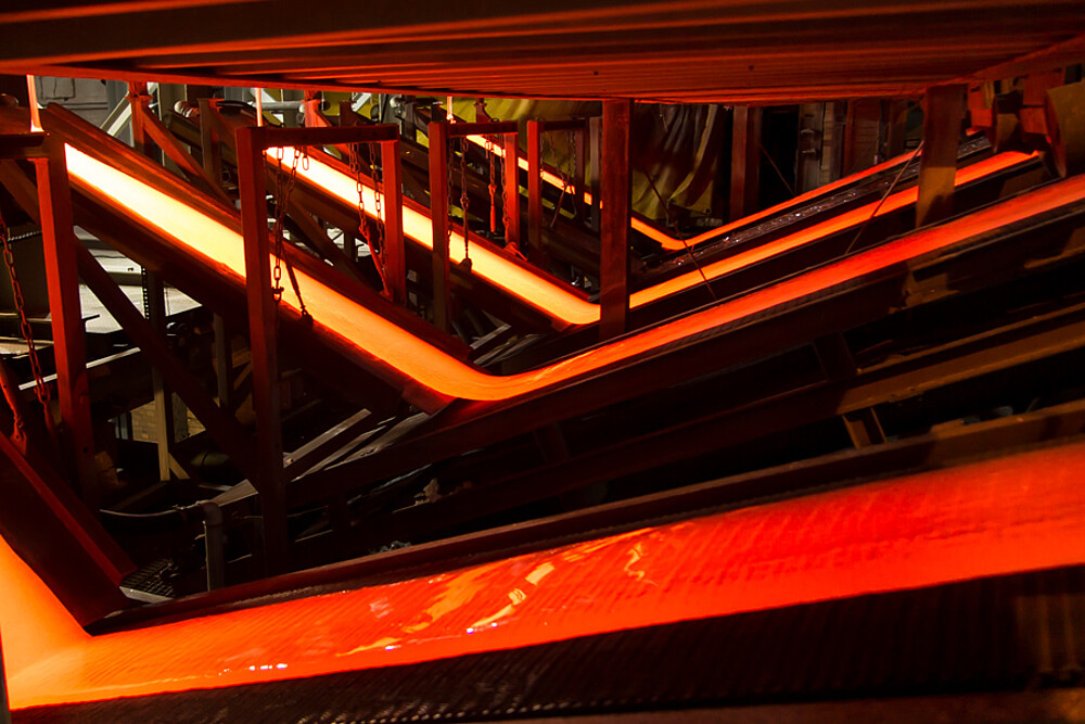 Messung glühendes Material