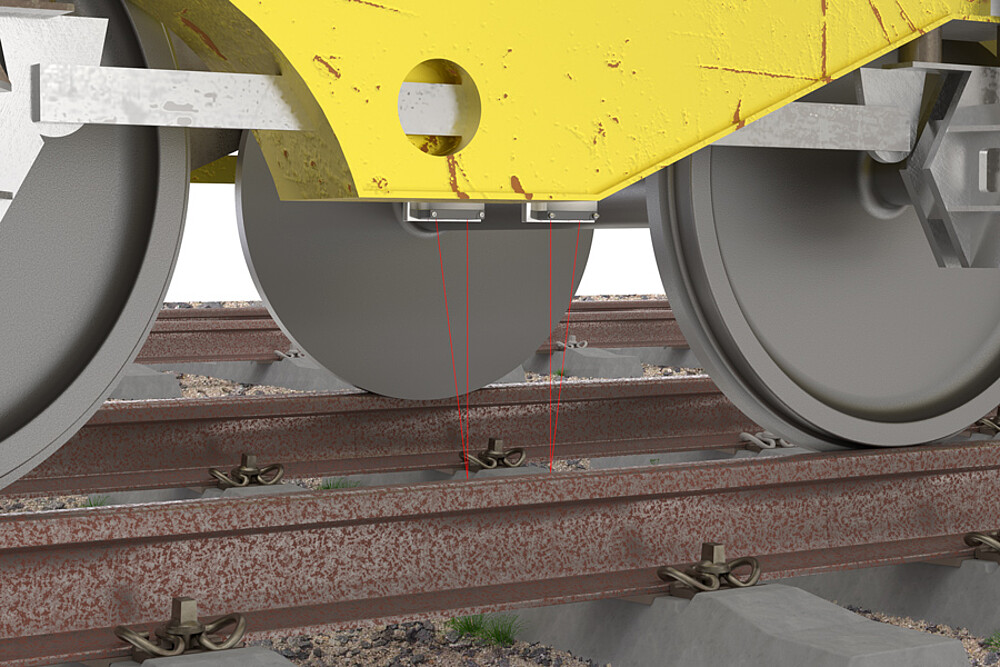 Verschleißprüfung an Schienen