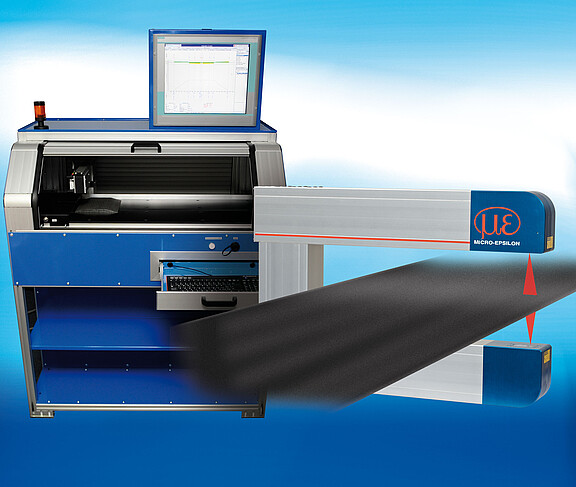 Offline and inline profilomter systems measuring rubber