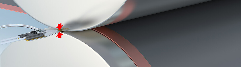 Contrôle précis de l’écartement des rouleaux