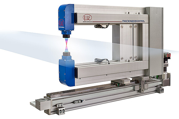 プラスチックフィルムのインライン厚さ測定