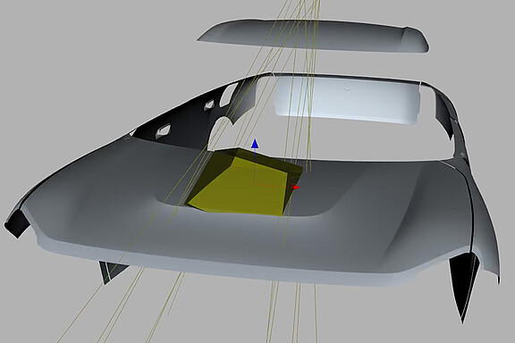 Simulation mit CAD-Modell