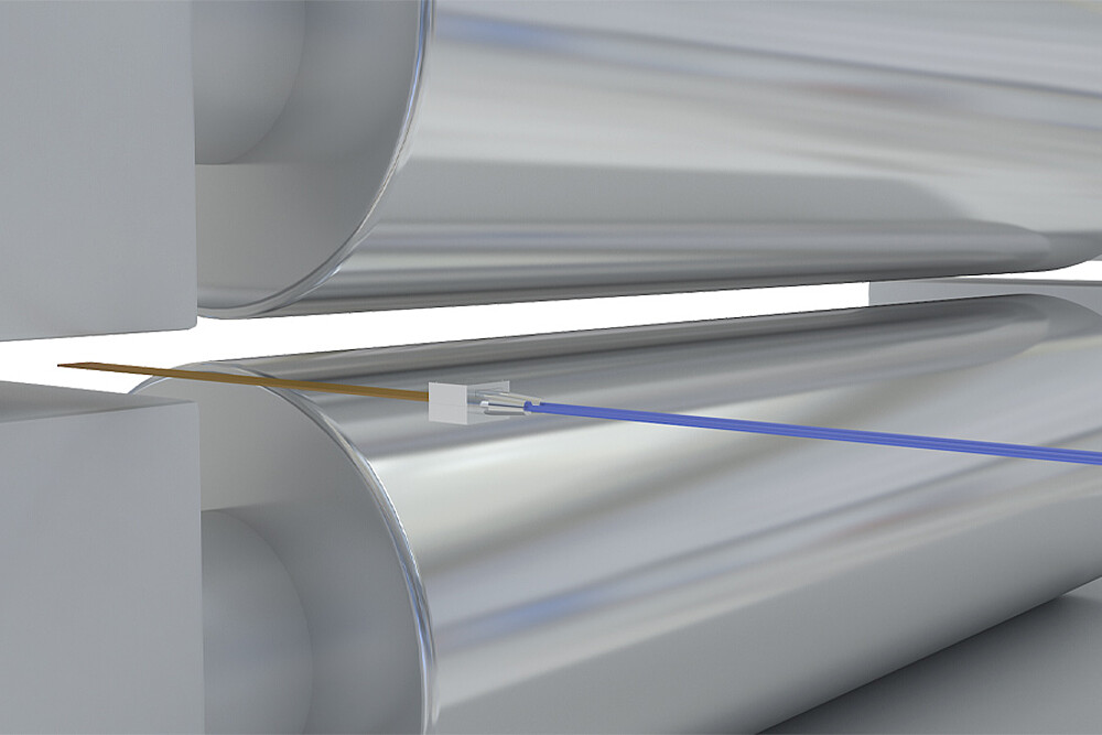 Rolspleetmeting in kalanderprocessen