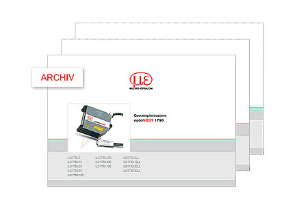 Archivierte Betriebsanleitungen