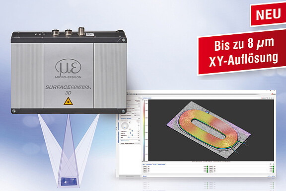 leistungsstärkster 3D Snapshotsensor surfaceCONTROL