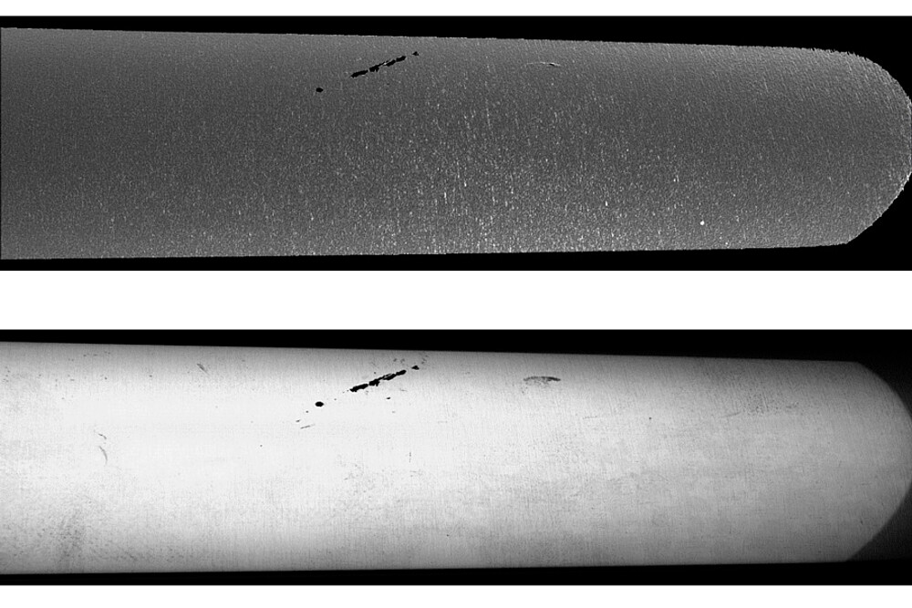 Defekterkennung in Krümmungs- und Ampitudenbild