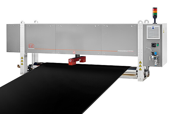 ゴムベルトの厚さ測定