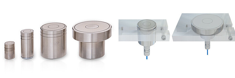 带母接头的圆柱形传感器