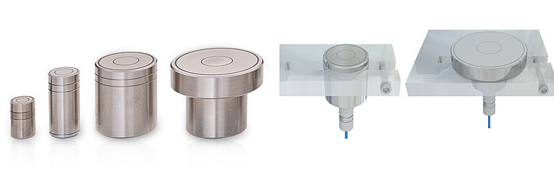 Sensori cilindrici con connettore femmina