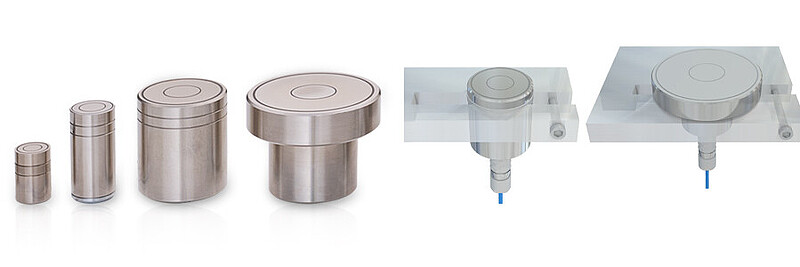 圓柱狀探頭　搭配母接頭