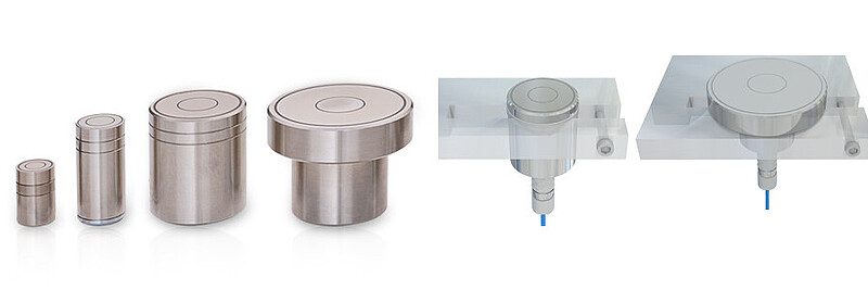 Cylindrical sensors with female connector