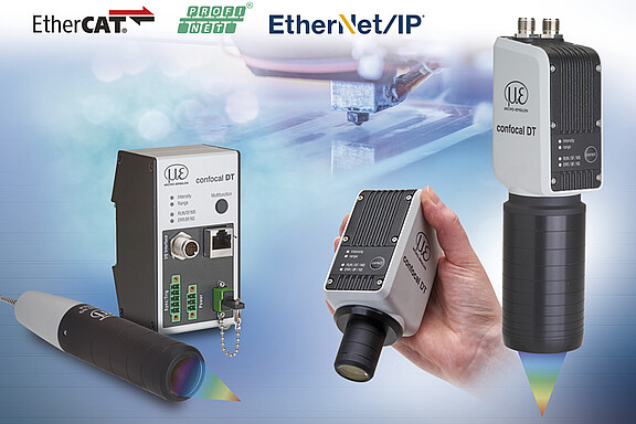 confocalDT IFD241x mit Industrial-Ethernet-Protokollen