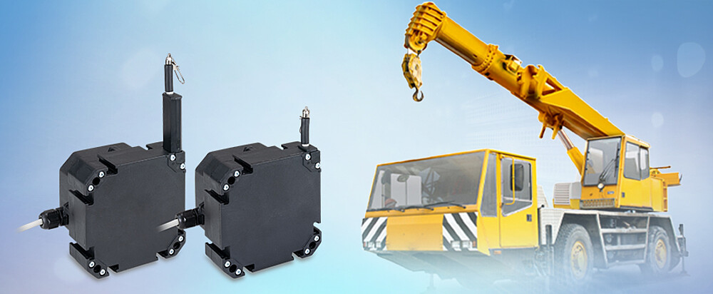 Positionsüberwachung Kranausleger mit wireSENSOR