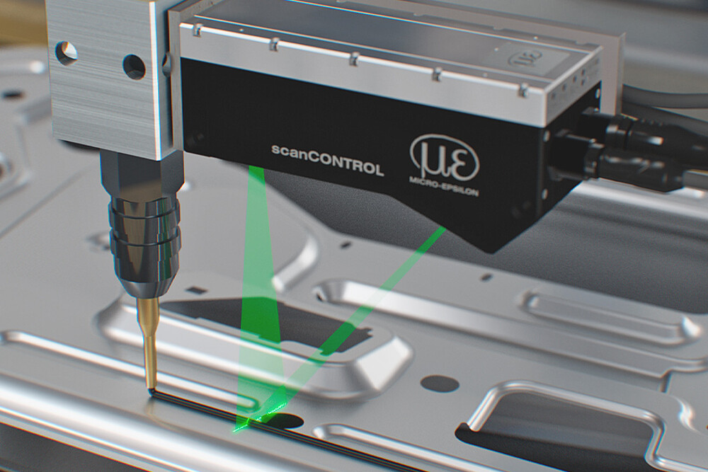 Laserscanner Kleberaupe