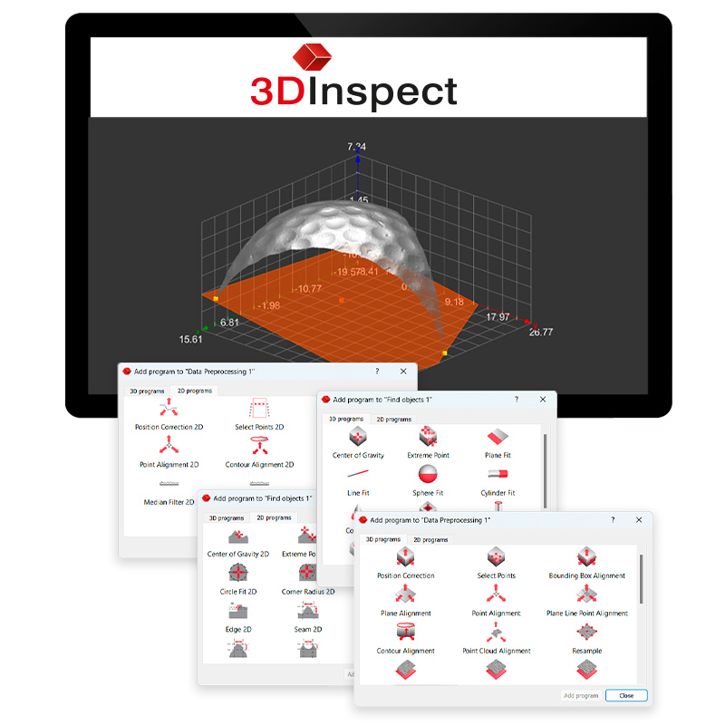 Software 3DInspect 3D-Sensoren