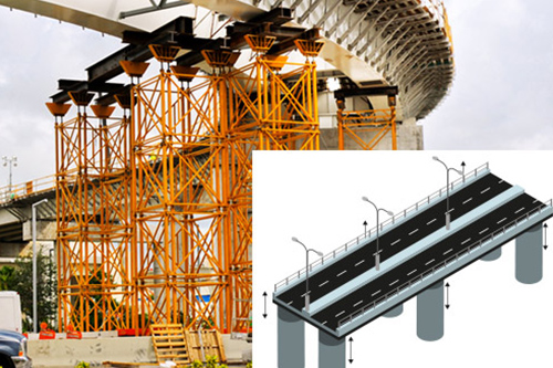 Hubhöhenmessung in Schwerlasthebern  