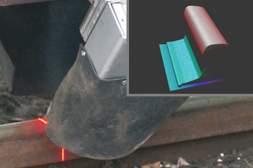 Verschleißmessung Schienenkopf  